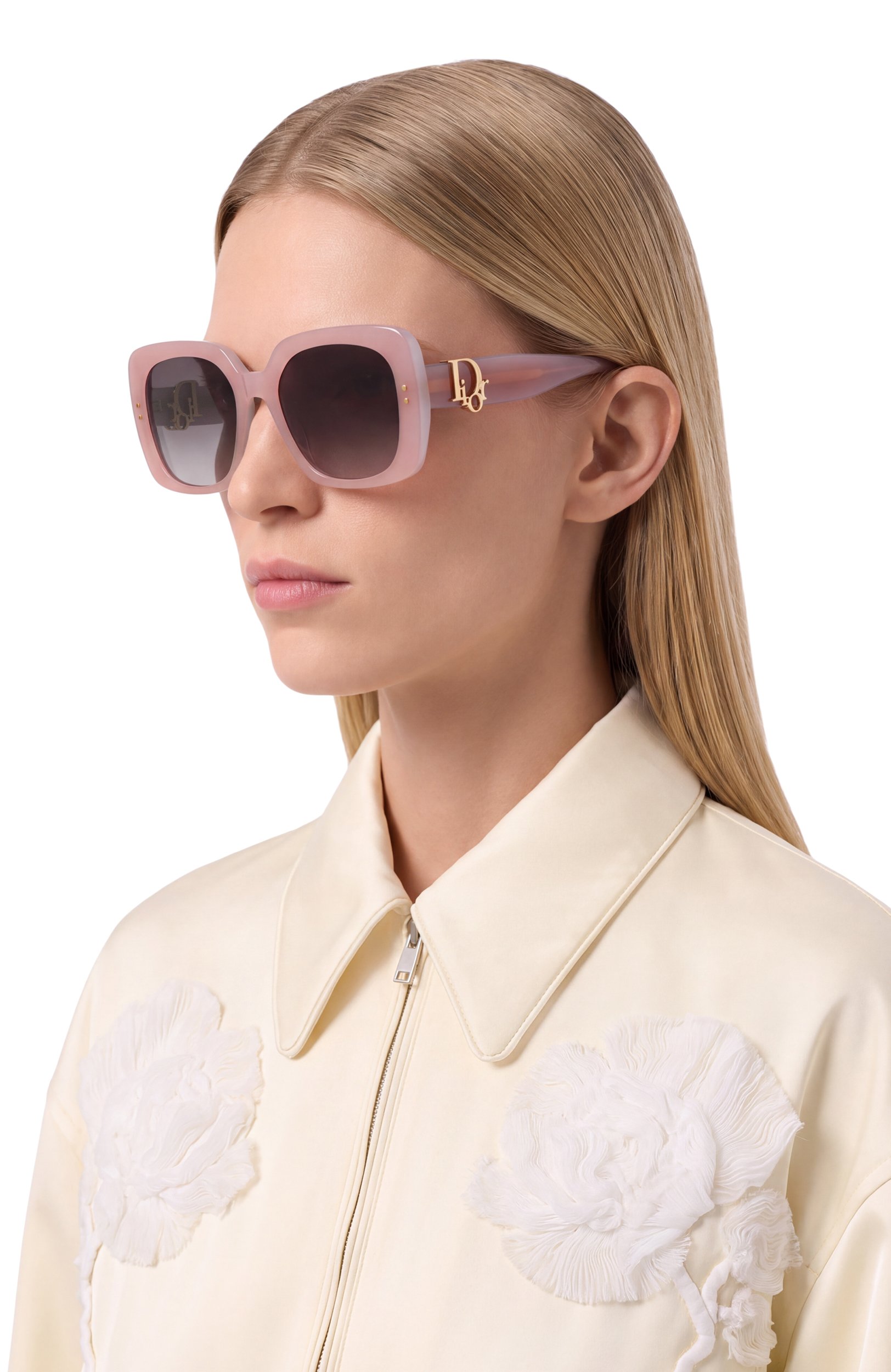 Солнцезащитные очки DIOR EYEWEAR розового цвета по цене 76200 руб., арт. DI0R0BLIQUE S1I 40A1, фото 2 Солнцезащитные очки DIOR EYEWEAR, арт. DI0R0BLIQUE S1I 40A1, фото 2