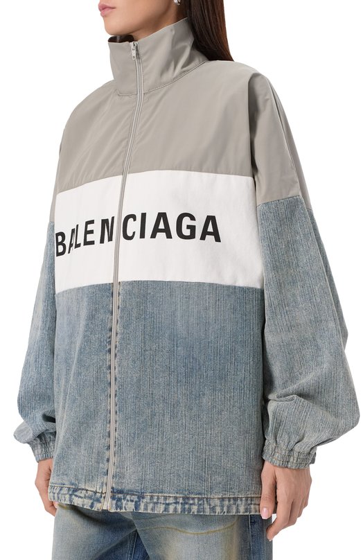 Комбинированная куртка Balenciaga 822843/TNW65 Серый  822843/TNW65 Фото 3