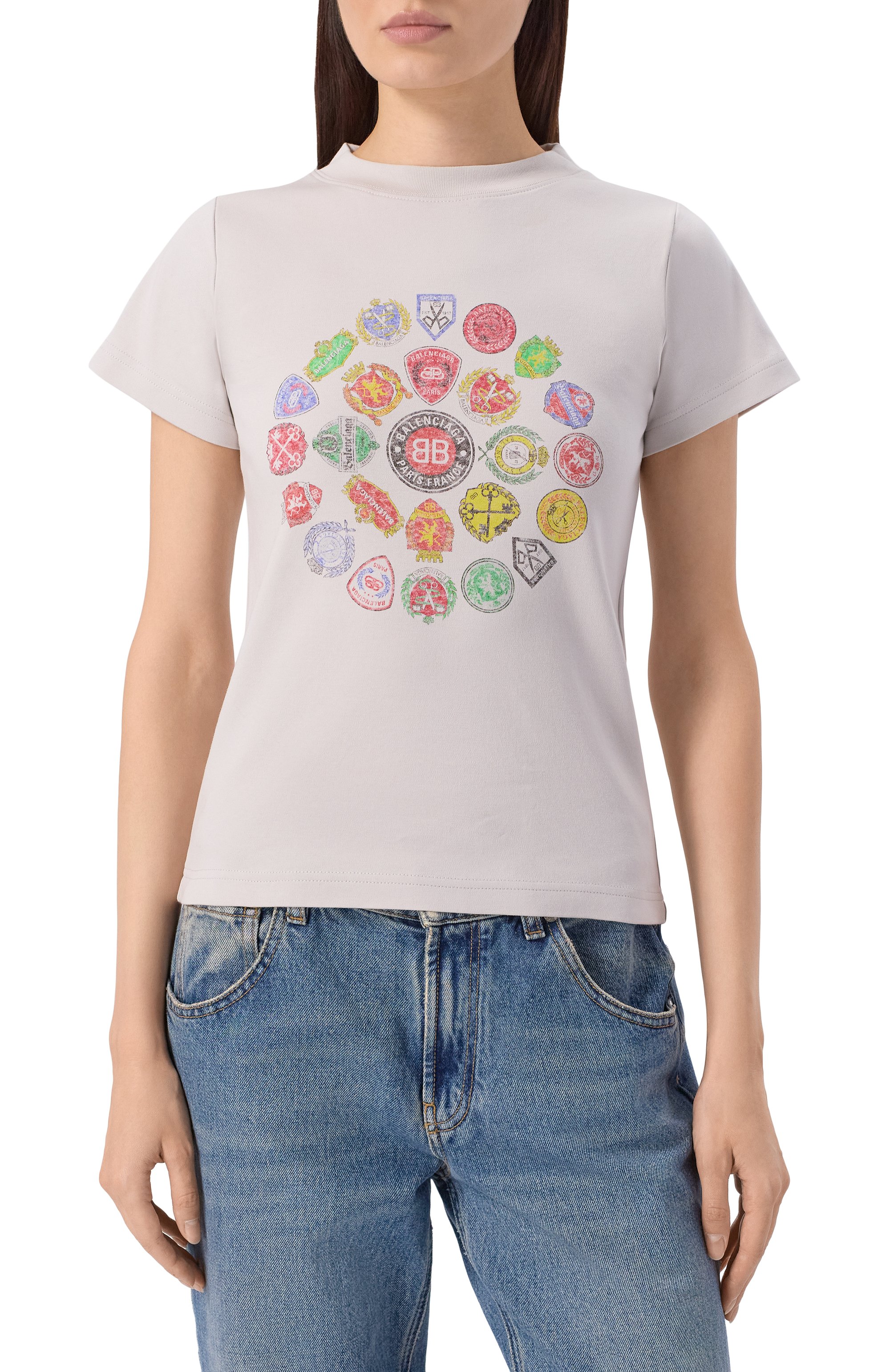 Хлопковая футболка BALENCIAGA, арт. 850263/TTVH6, фото 3