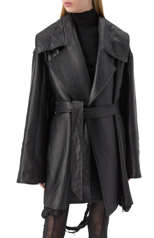 Кожаная куртка Balenciaga 813643/T0S15 Чёрный  813643/T0S15 Фото 3