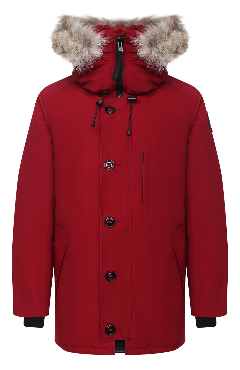 Пуховая парка chateau с меховой отделкой CANADA GOOSE красного цвета по цене 134000 руб., арт. 3426MB, фото 1 Пуховая парка chateau с меховой отделкой CANADA GOOSE, арт. 3426MB, фото 1