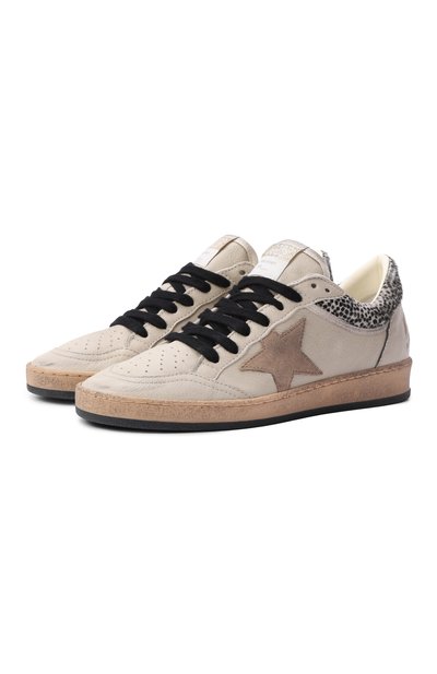 Женские кожаные кеды ballstar GOLDEN GOOSE DELUXE BRAND, арт. GWF01105.F008700