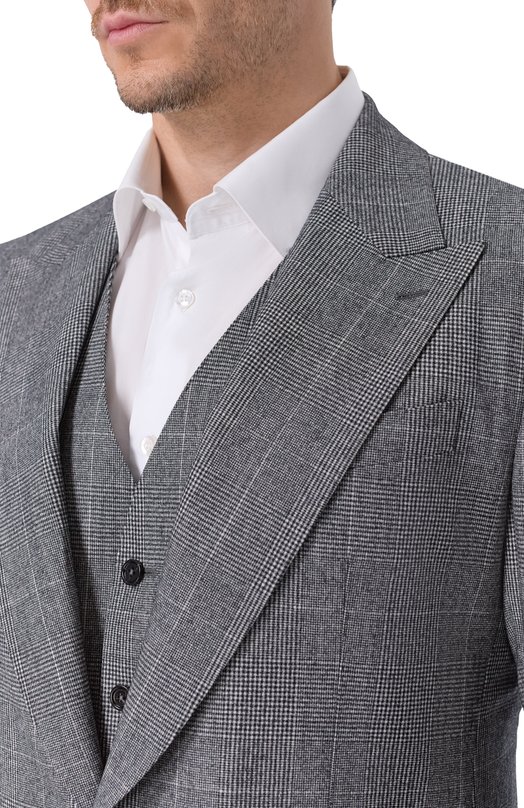 Шерстяной костюм-тройка Dolce & Gabbana GK02XT/FQBBQ Серый  GK02XT/FQBBQ Фото 8