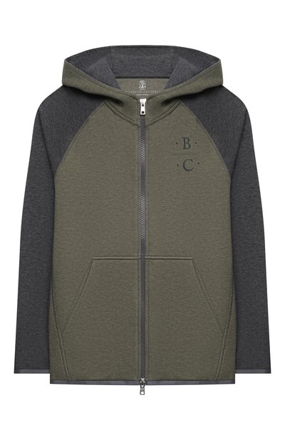 Хлопковая толстовка BRUNELLO CUCINELLI, арт. BD847E113B, фото 1