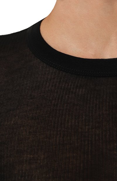 Пуловер из вискозы и шелка RICK OWENS черного цвета по цене 39050 руб., арт. RP02C1202/RC, фото 5 Пуловер из вискозы и шелка RICK OWENS, арт. RP02C1202/RC, фото 5