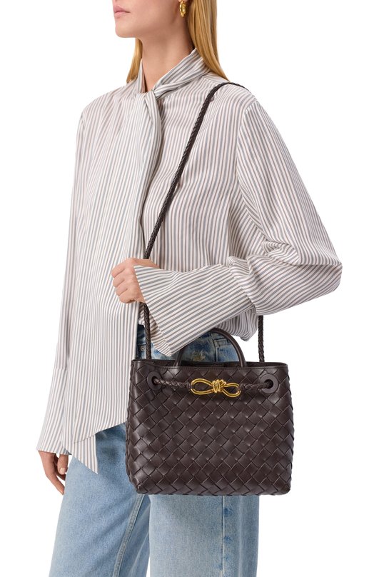 Сумка Andiamo small Bottega Veneta 766014/VCPP1 Коричневый  766014/VCPP1 Фото 2