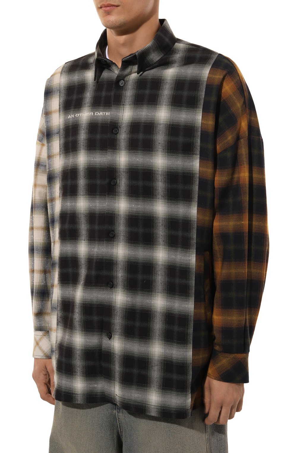 Хлопковая рубашка AN OTHER DATE разноцветного цвета по цене 35000 руб., арт. F40DMASI093, фото 3 Хлопковая рубашка AN OTHER DATE, арт. F40DMASI093, фото 3