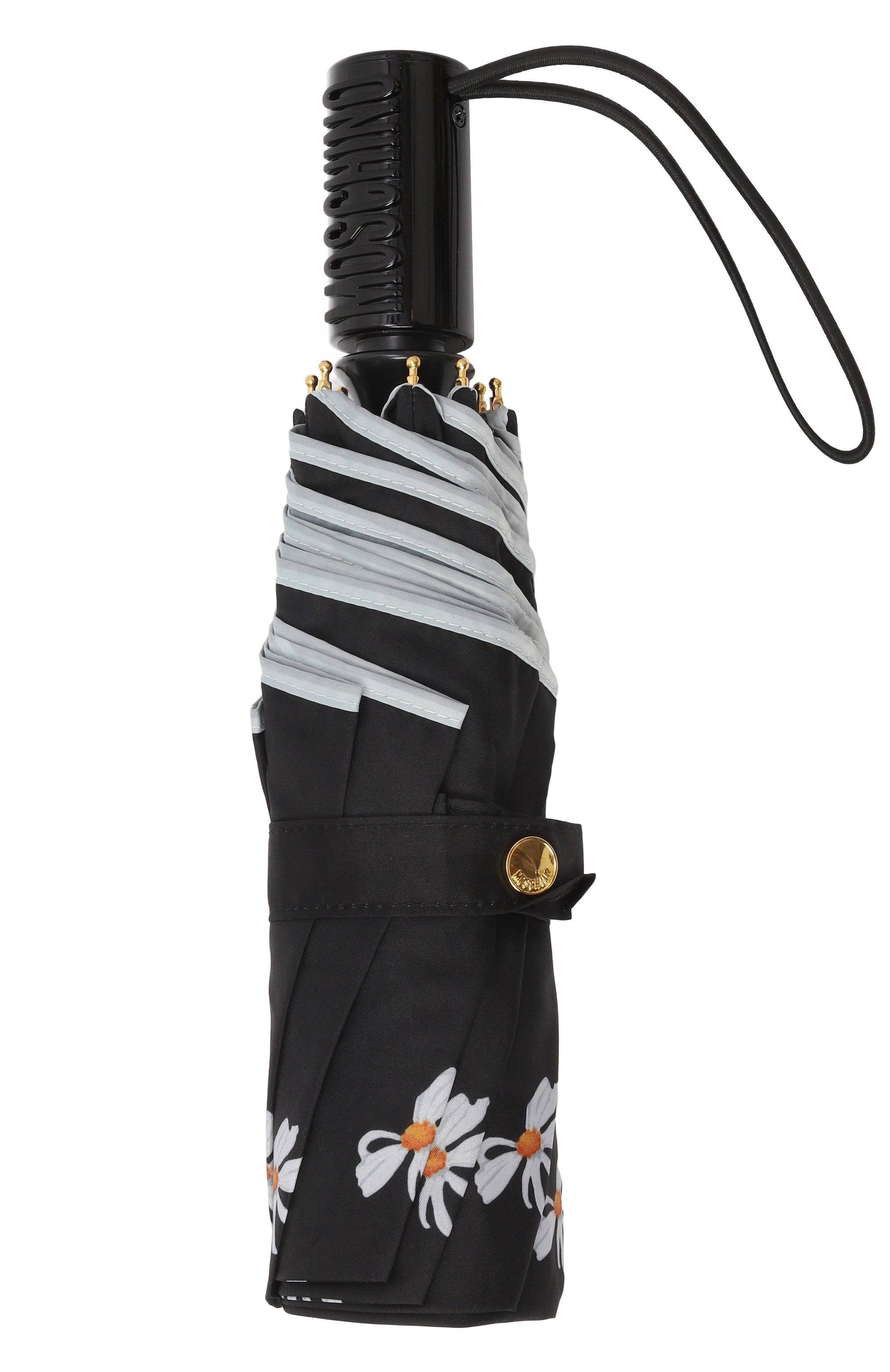 Складной зонт MOSCHINO черного цвета по цене 12850 руб., арт. 9049 0PENCL0SE, фото 4 Складной зонт MOSCHINO, арт. 9049 0PENCL0SE, фото 4