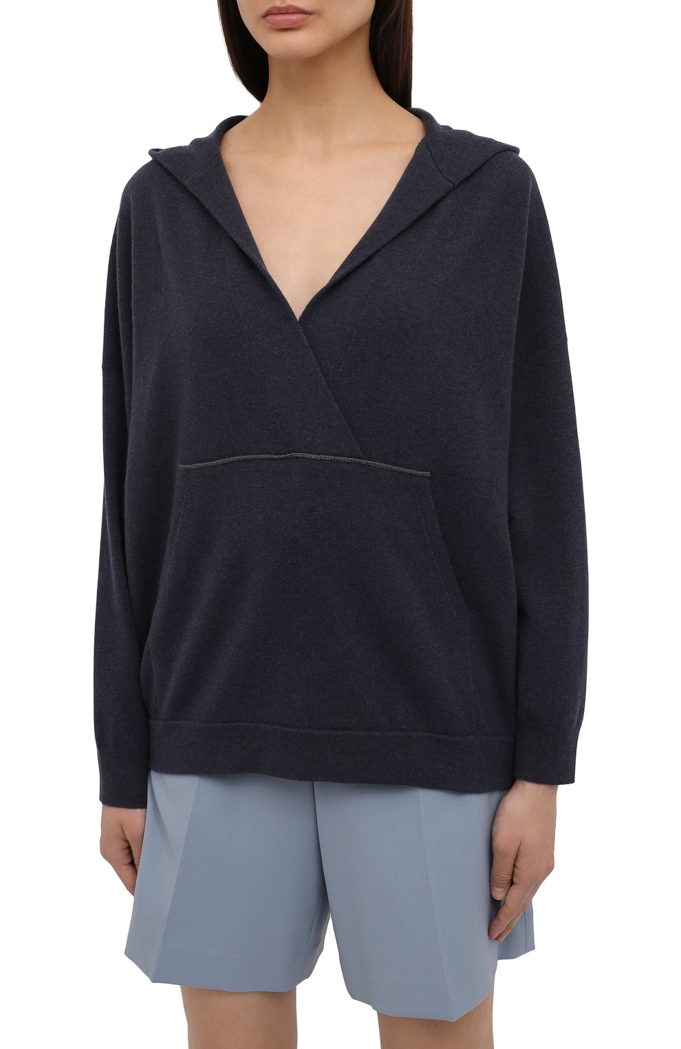 Худи из шерсти и кашемира BRUNELLO CUCINELLI, арт. M16127509P, фото 3