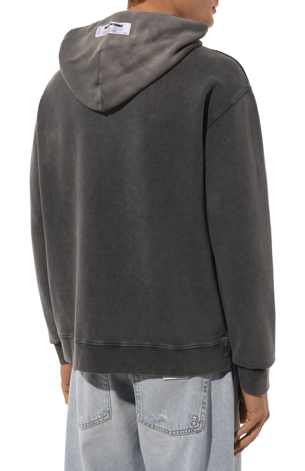 Хлопковое худи DIEGO VENTURINO, арт. D3W4DVFLH0FZ, фото 4