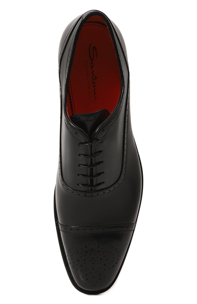 Кожаные оксфорды SANTONI, арт. MCWG18118MB1BSH3, фото 1