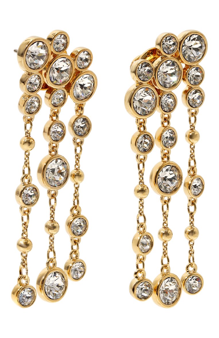 Женские серьги imber SWAROVSKI золотого цвета, арт. 5680093 | Фото 3 (Материал: Кристаллы; Нос: Не проставлено)