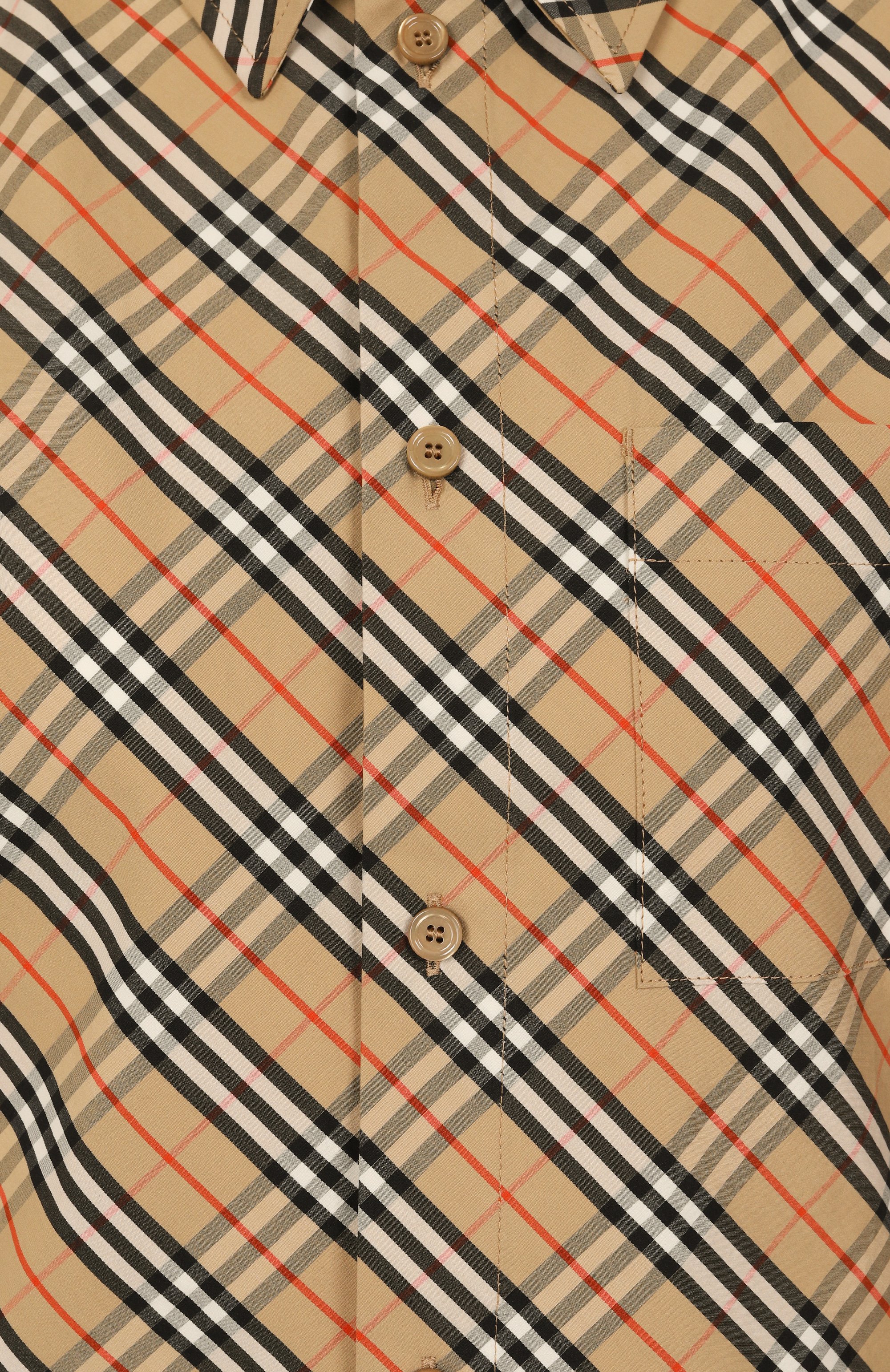 Хлопковая рубашка BURBERRY, арт. 8103544, фото 6