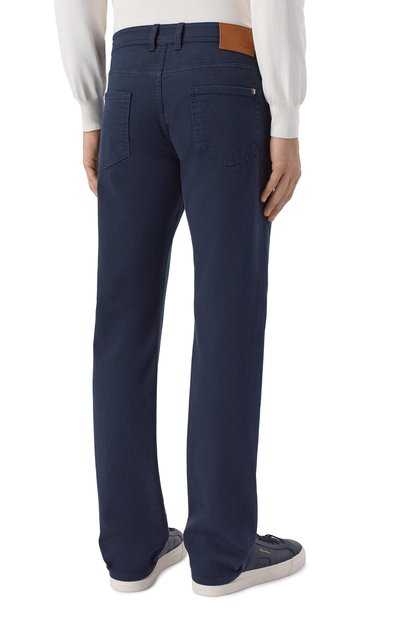 Джинсы CANALI темно-синего цвета по цене 71650 руб., арт. 91729/PD01637_001, фото 4 Джинсы CANALI, арт. 91729/PD01637_001, фото 4