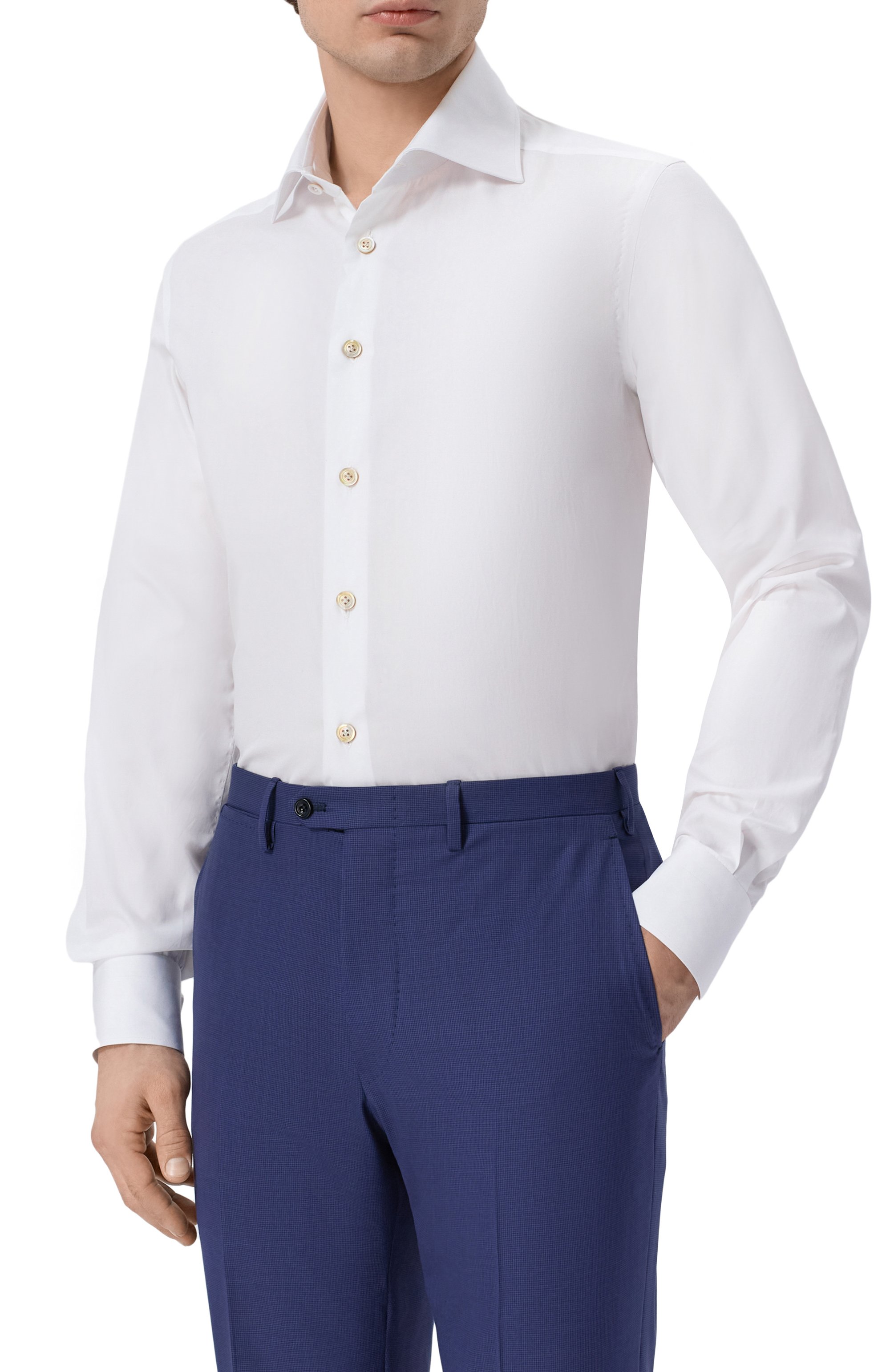 Хлопковая сорочка KITON, арт. UCIH06601, фото 3