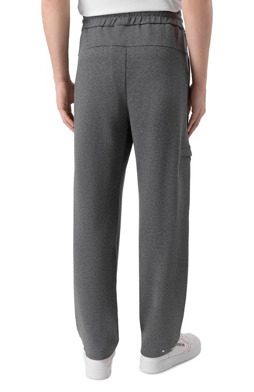 Брюки из хлопка и шерсти BOSS 50549194 Серый  50549194 Фото 4