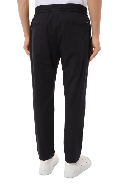 Хлопковые брюки DOLCE & GABBANA темно-синего цвета по цене 98950 руб., арт. GYACET/FUEAJ, фото 4 Хлопковые брюки DOLCE & GABBANA, арт. GYACET/FUEAJ, фото 4