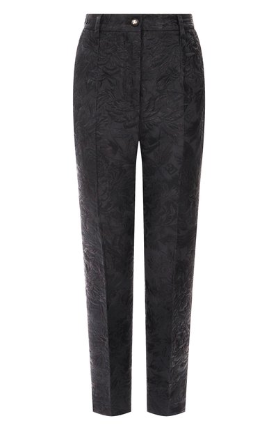 Женские брюки из хлопка и шелка DOLCE & GABBANA, арт. FTAM2T/HJMQ0
