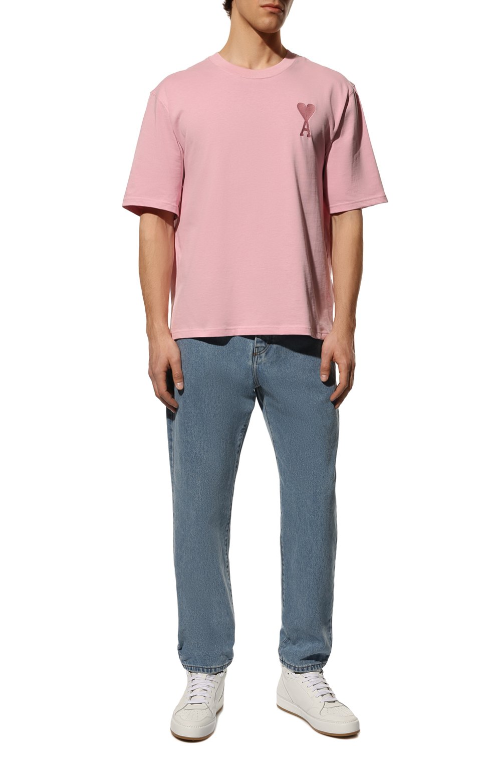 Хлопковая футболка AMI, арт. UTS002.726, фото 2