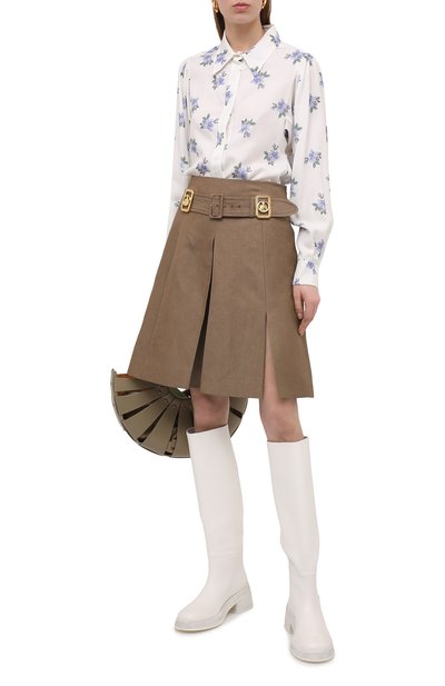 Рубашка ISABEL MARANT светло-голубого цвета по цене 47500 руб., арт. HT2051-21P020I/BEDRISSA, фото 2 Рубашка ISABEL MARANT, арт. HT2051-21P020I/BEDRISSA, фото 2