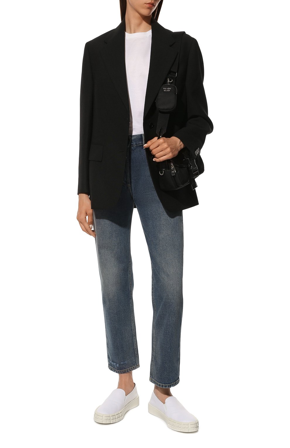 Текстильные слипоны wheel PRADA, арт. 1S578M-GUD-F0009-035, фото 2