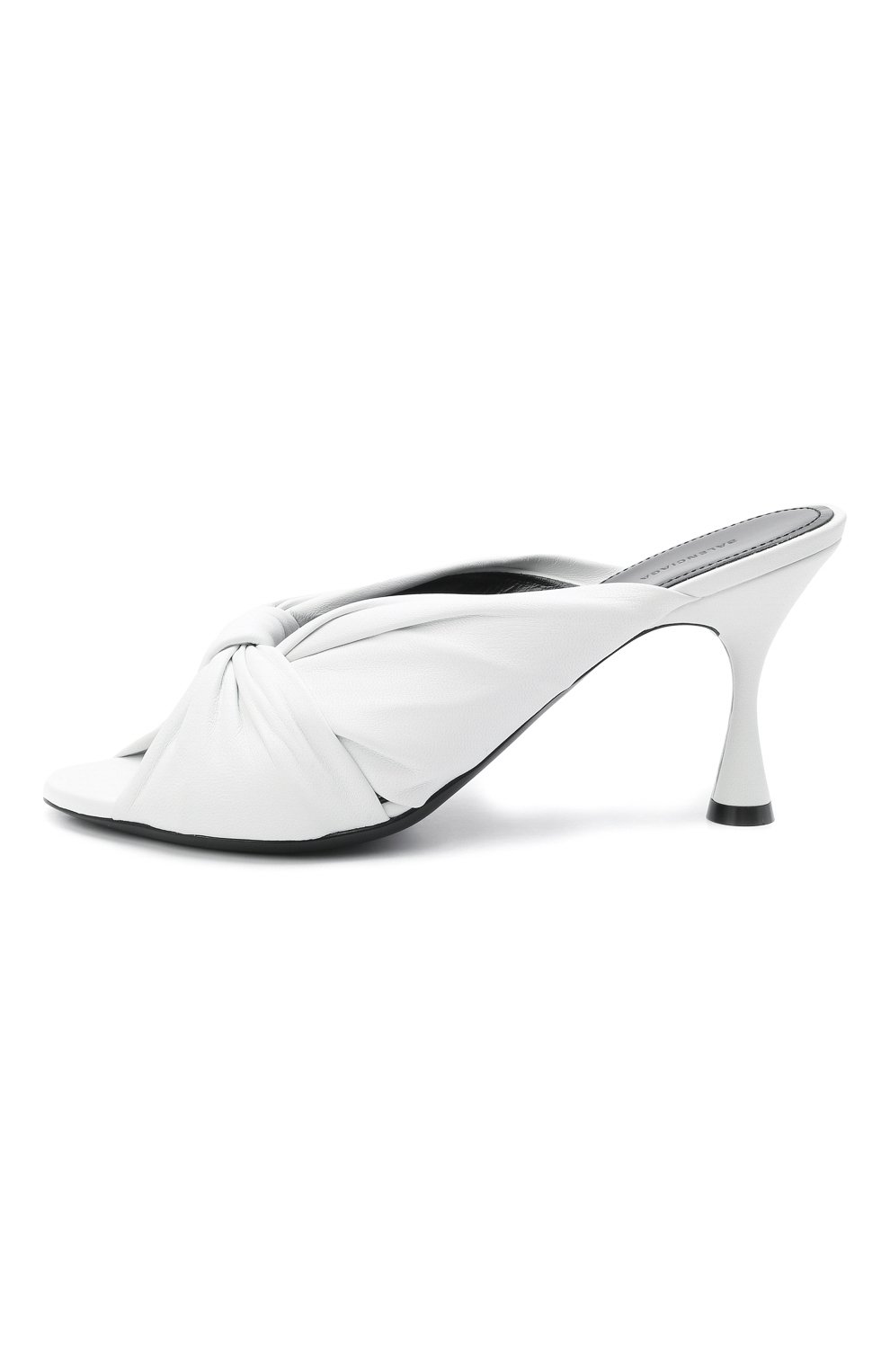 Кожаные мюли drapy BALENCIAGA, арт. 617574/WA2M0, фото 3