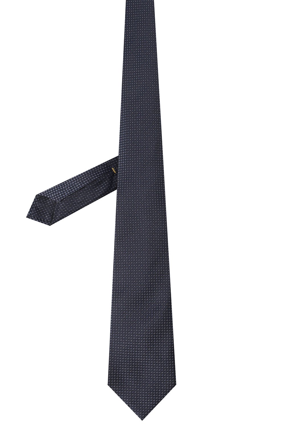 Шелковый галстук CANALI темно-синего цвета по цене 32350 руб., арт. 82/HX03697, фото 3 Шелковый галстук CANALI, арт. 82/HX03697, фото 3