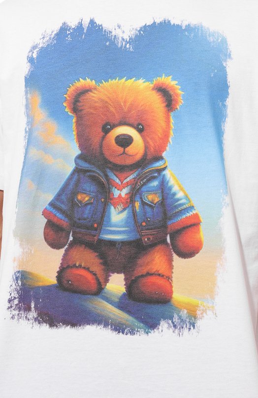 Хлопковая футболка Bisibiglio TED PAESAG Белый  TED PAESAG Фото 5