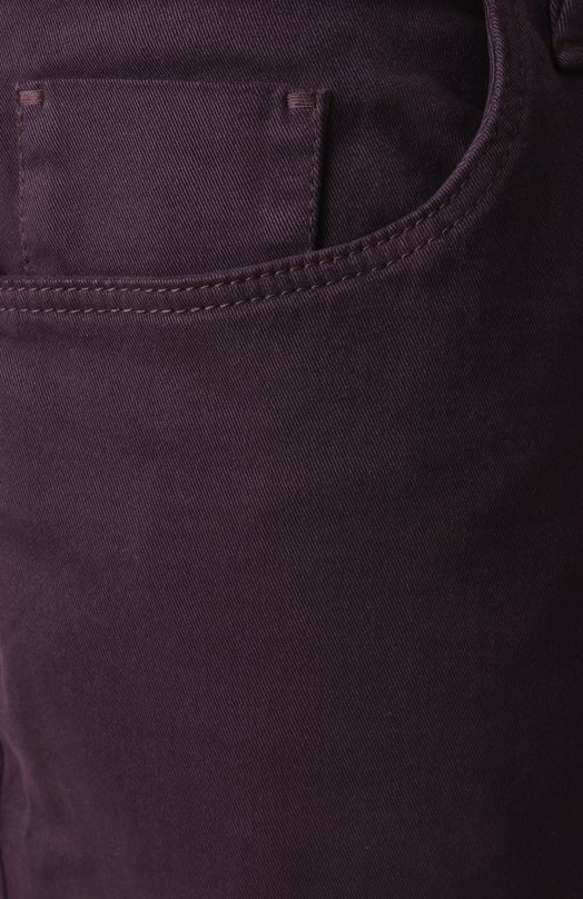 Брюки из хлопка и кашемира Zilli JSS001M0112VZDT01 Бордовый  JSS001M0112VZDT01 Фото 5