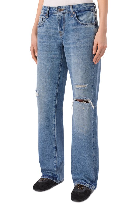 Джинсы Low Straight 7 For All Mankind 7UD7CE35-STW Синий  7UD7CE35-STW Фото 3