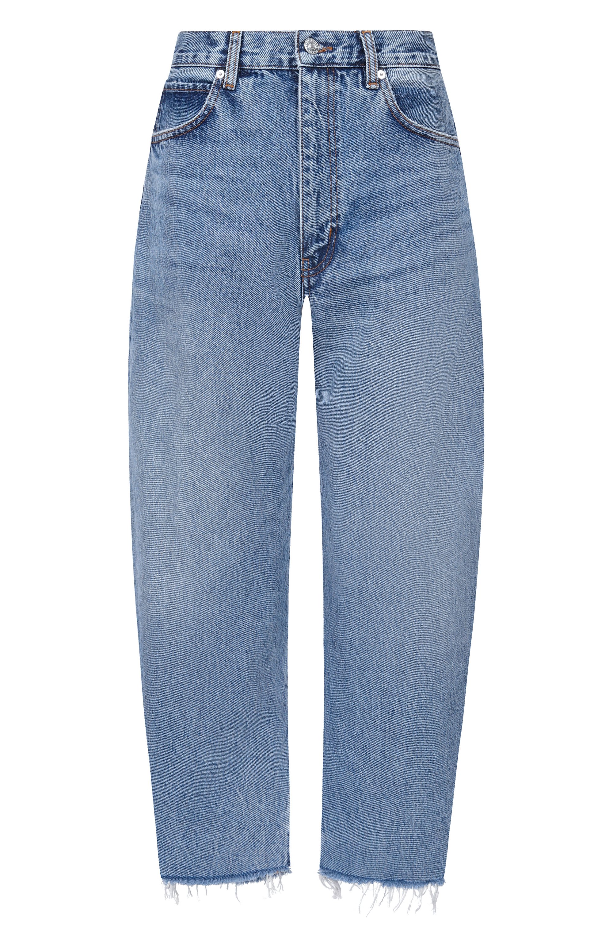 Джинсы the bubble crop FRAME DENIM голубого цвета по цене 47500 руб., арт. 2027RF210, фото 1 Джинсы the bubble crop FRAME DENIM, арт. 2027RF210, фото 1