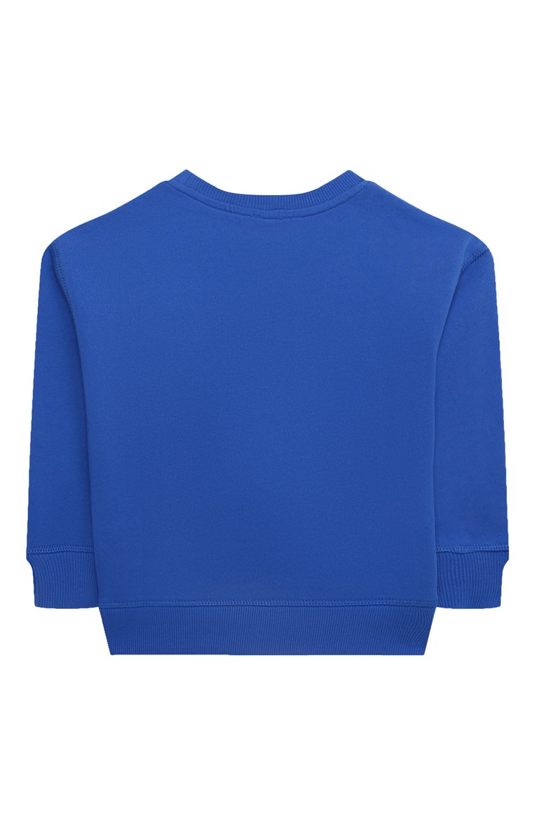 Хлопковый свитшот KENZO синего цвета для мальчиков — купить в