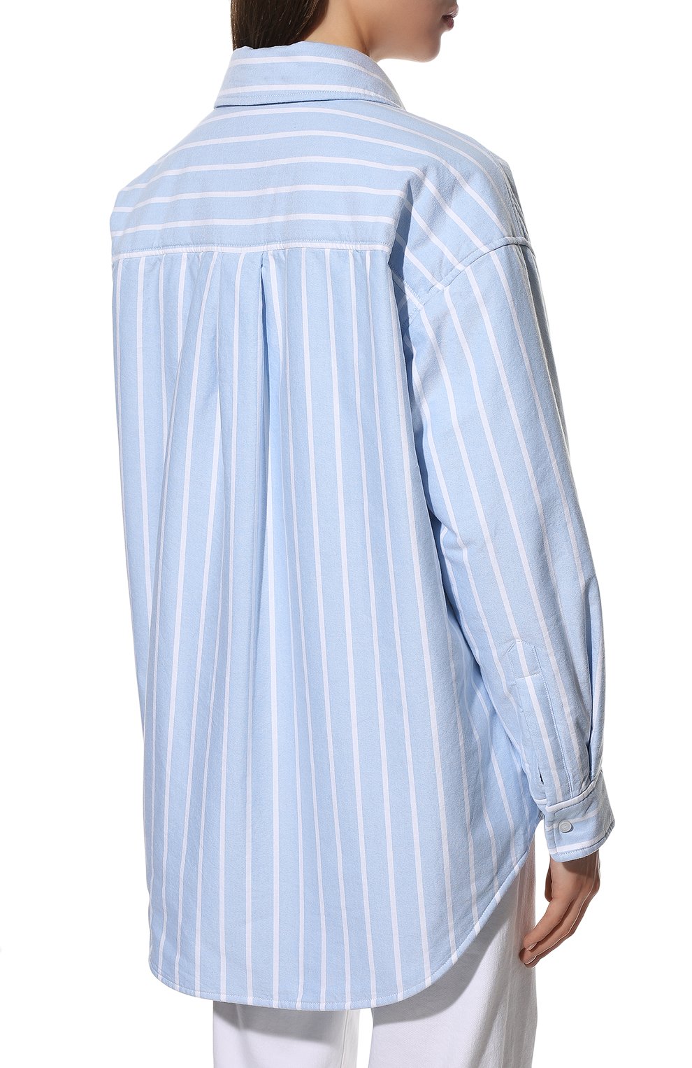 Хлопковая куртка ALEXANDERWANG.T голубого цвета по цене 59950 руб., арт. 4WC1222055, фото 4 Хлопковая куртка ALEXANDERWANG.T, арт. 4WC1222055, фото 4