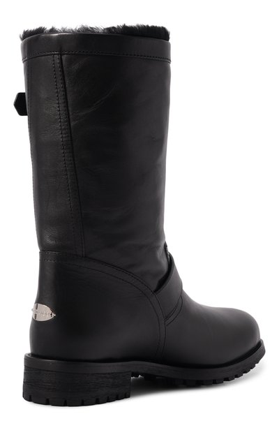 Кожаные ботинки biker JIMMY CHOO черного цвета по цене 165000 руб., арт. BIKERMIDGQM, фото 5 Кожаные ботинки biker JIMMY CHOO, арт. BIKERMIDGQM, фото 5