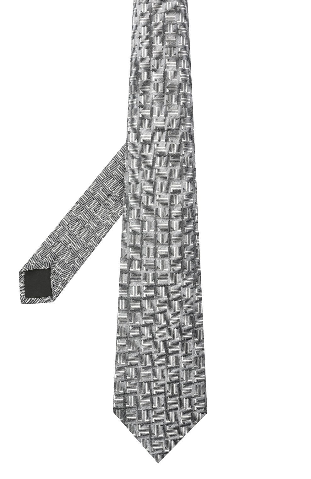 Шелковый галстук LANVIN серого цвета по цене 12600 руб., арт. 2059/TIE, фото 2 Шелковый галстук LANVIN, арт. 2059/TIE, фото 2