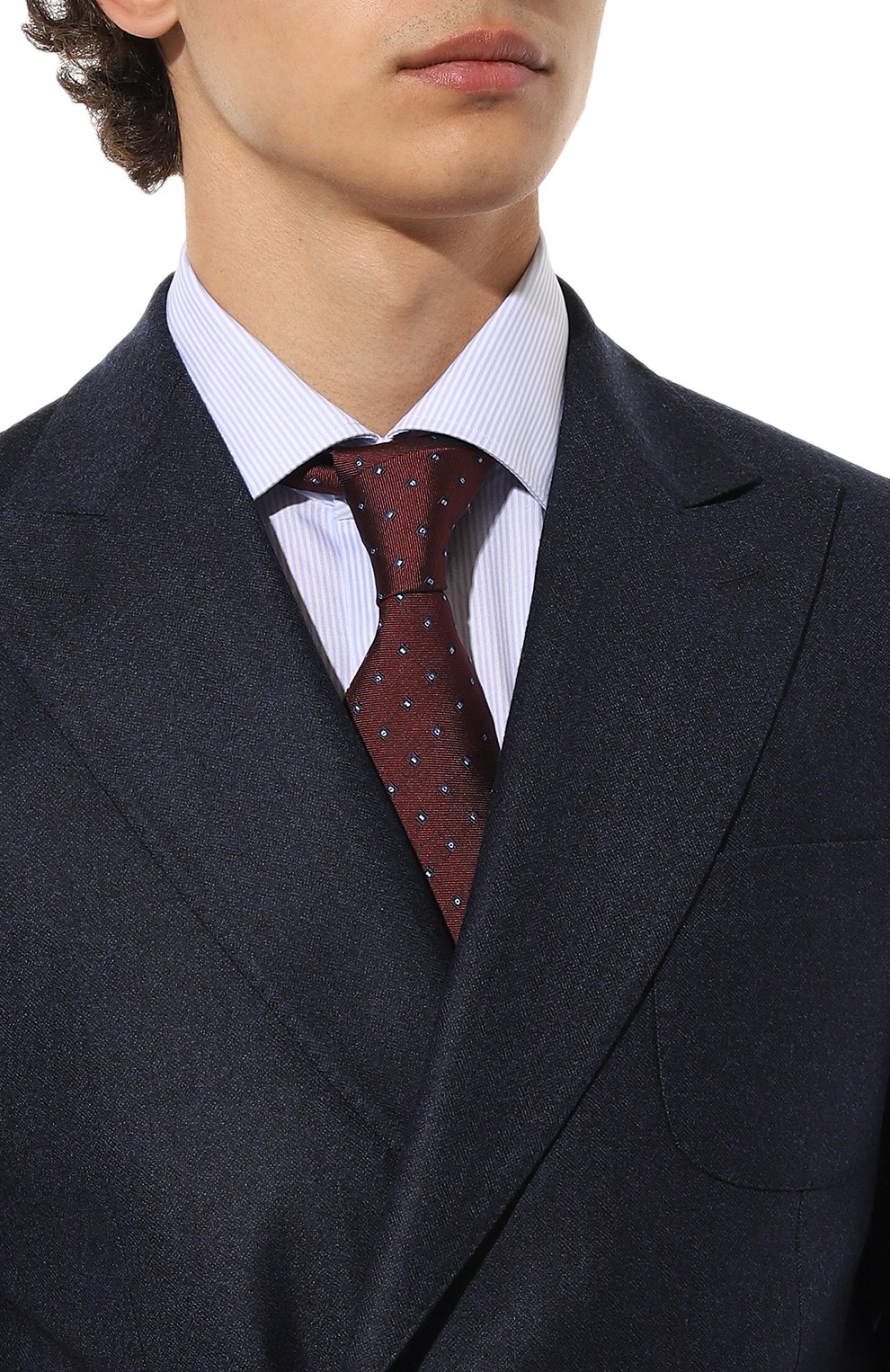 Шелковый галстук CORNELIANI, арт. 92U302-3820306, фото 2