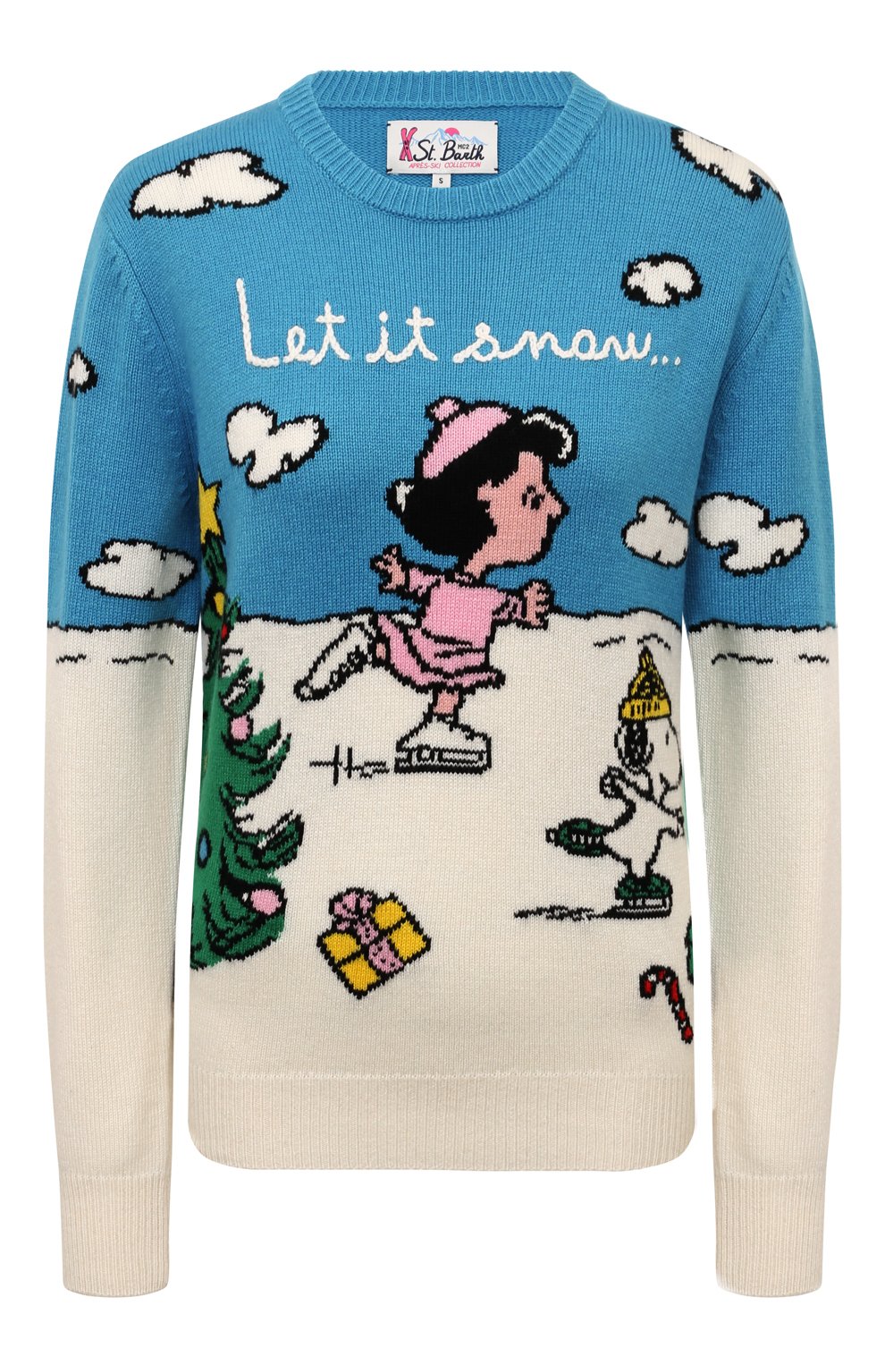 Пуловер из шерсти и вискозы MC2 SAINT BARTH разноцветного цвета по цене 22850 руб., арт. NEW QUEEN C/00003G, фото 1 Пуловер из шерсти и вискозы MC2 SAINT BARTH, арт. NEW QUEEN C/00003G, фото 1