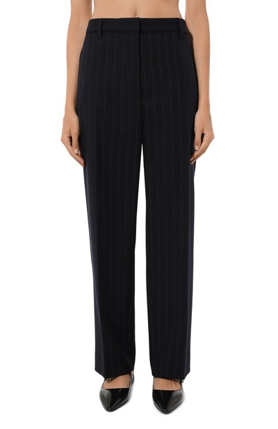 Шерстяные брюки PRADA темно-синего цвета по цене 130000 руб., арт. P289EG-1ZJ6-F0008-212, фото 3 Шерстяные брюки PRADA, арт. P289EG-1ZJ6-F0008-212, фото 3