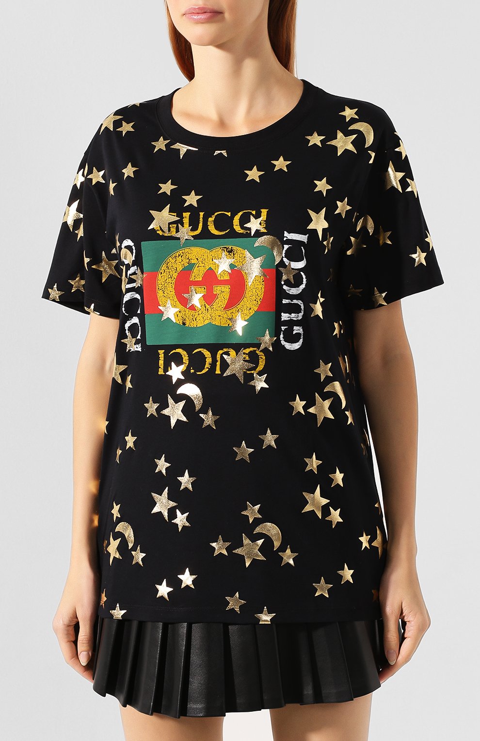 Хлопковая футболка GUCCI, арт. 492347/XJBH5, фото 3