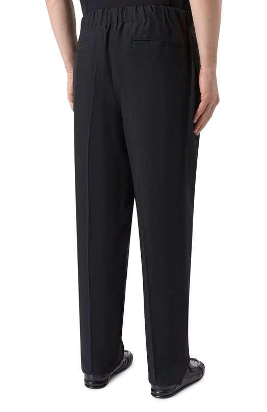 Брюки из вискозы и льна Laneus S6LAMAPA083 Чёрный  S6LAMAPA083 Фото 4