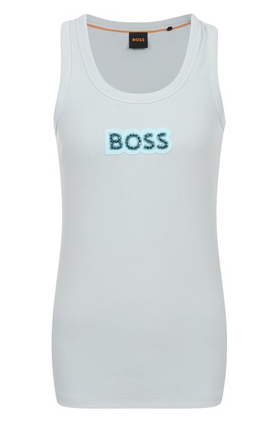 Женская хлопковая майка BOSS ORANGE, арт. 50536985