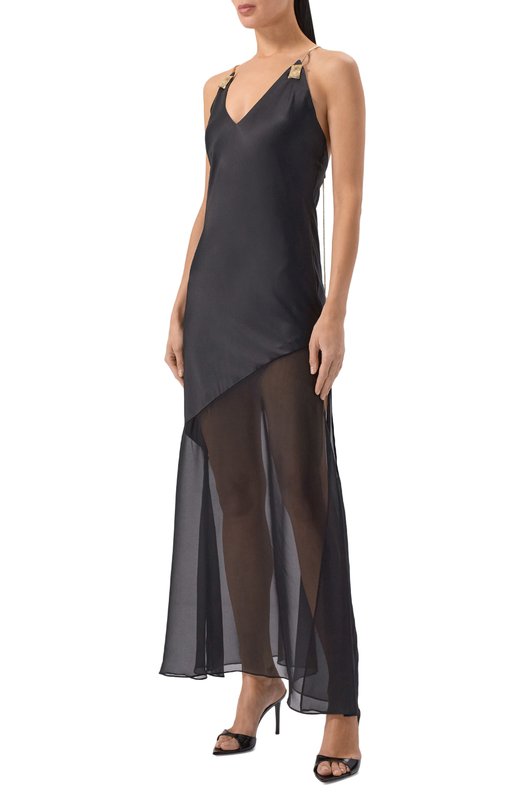 Шелковое платье Daname 626SS6818T Чёрный  626SS6818T Фото 2