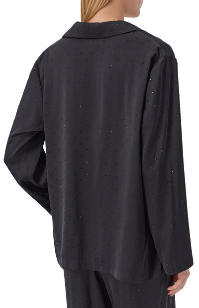 Костюм с отделкой стразами FLASHIN черного цвета по цене 73500 руб., арт. FF25PJRB, фото 3 Костюм с отделкой стразами FLASHIN, арт. FF25PJRB, фото 3