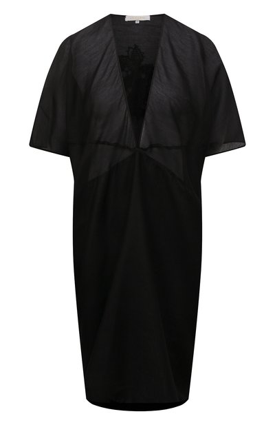 Туника из хлопка и шелка LILA EUGENIE черного цвета по цене 42050 руб., арт. 2324 MINI, фото 1 Туника из хлопка и шелка LILA EUGENIE, арт. 2324 MINI, фото 1