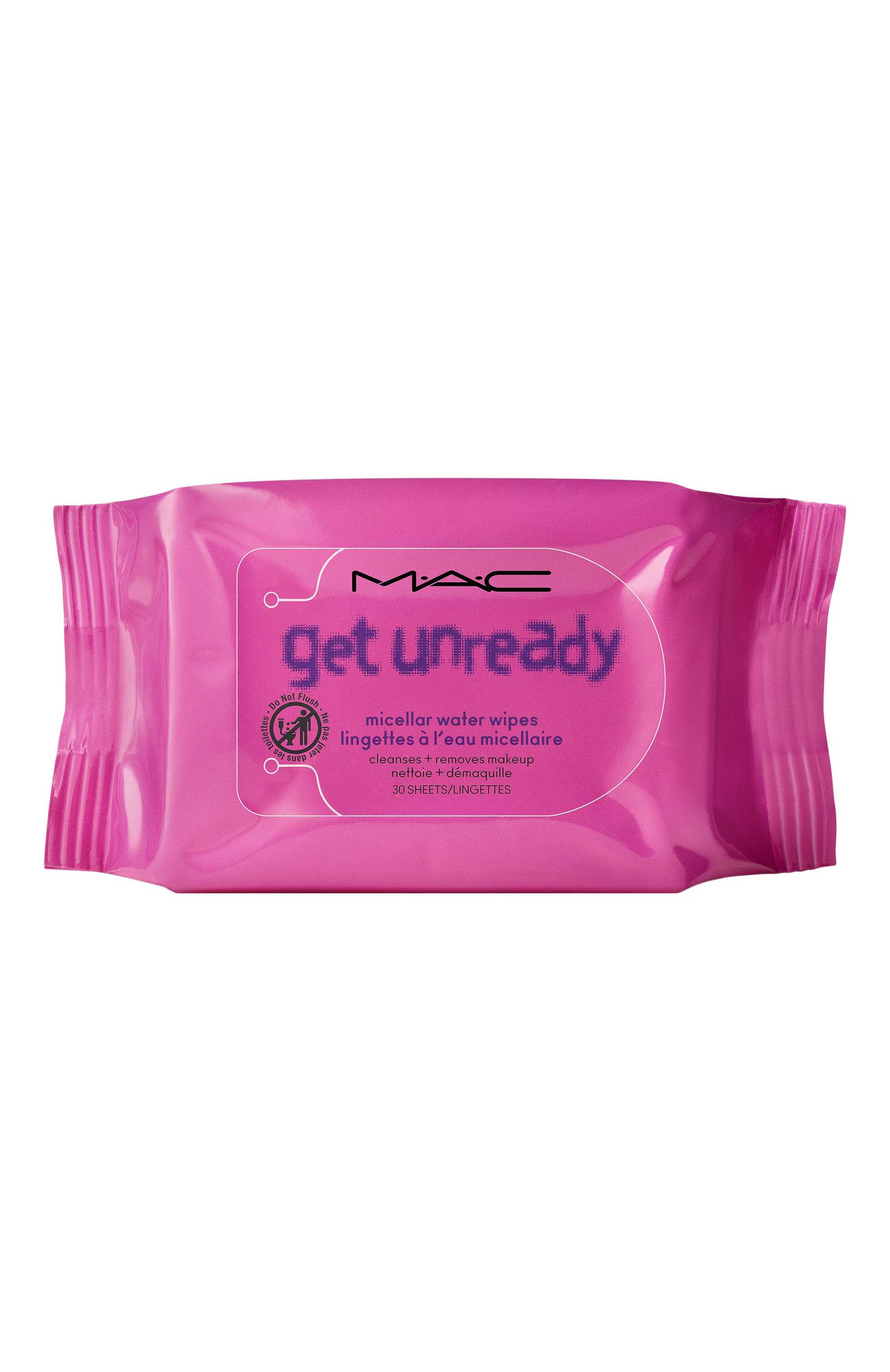 Салфетки для снятия макияжа с мицеллярной водой get unready (30шт.) MAC, арт. S86B-01, фото 1