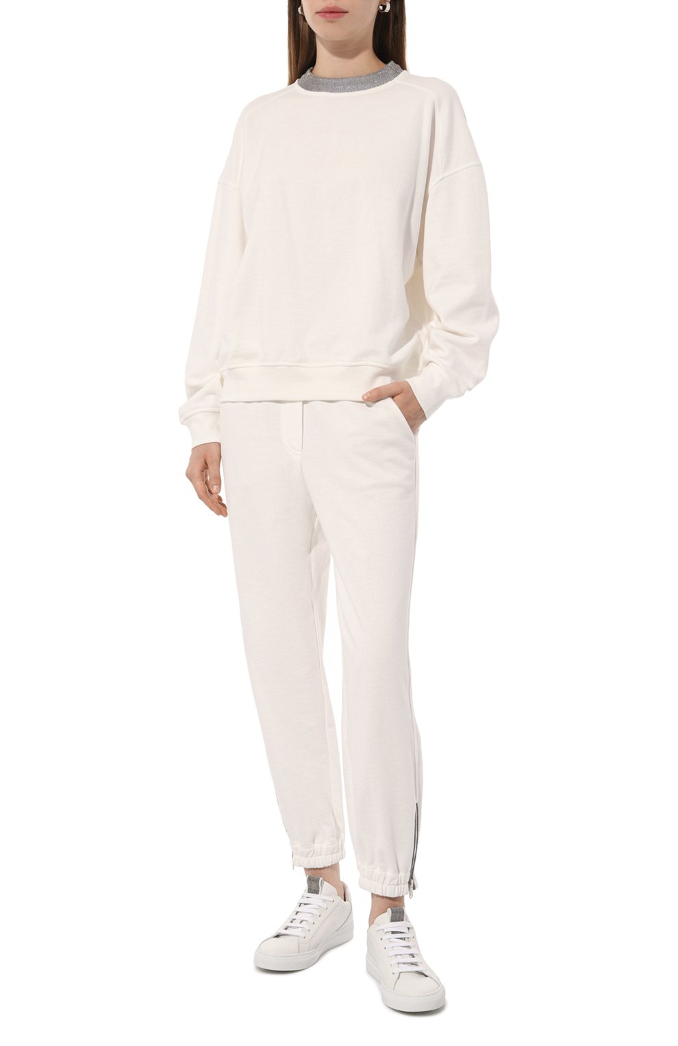 Хлопковые джоггеры BRUNELLO CUCINELLI, арт. MP05NHS899, фото 2