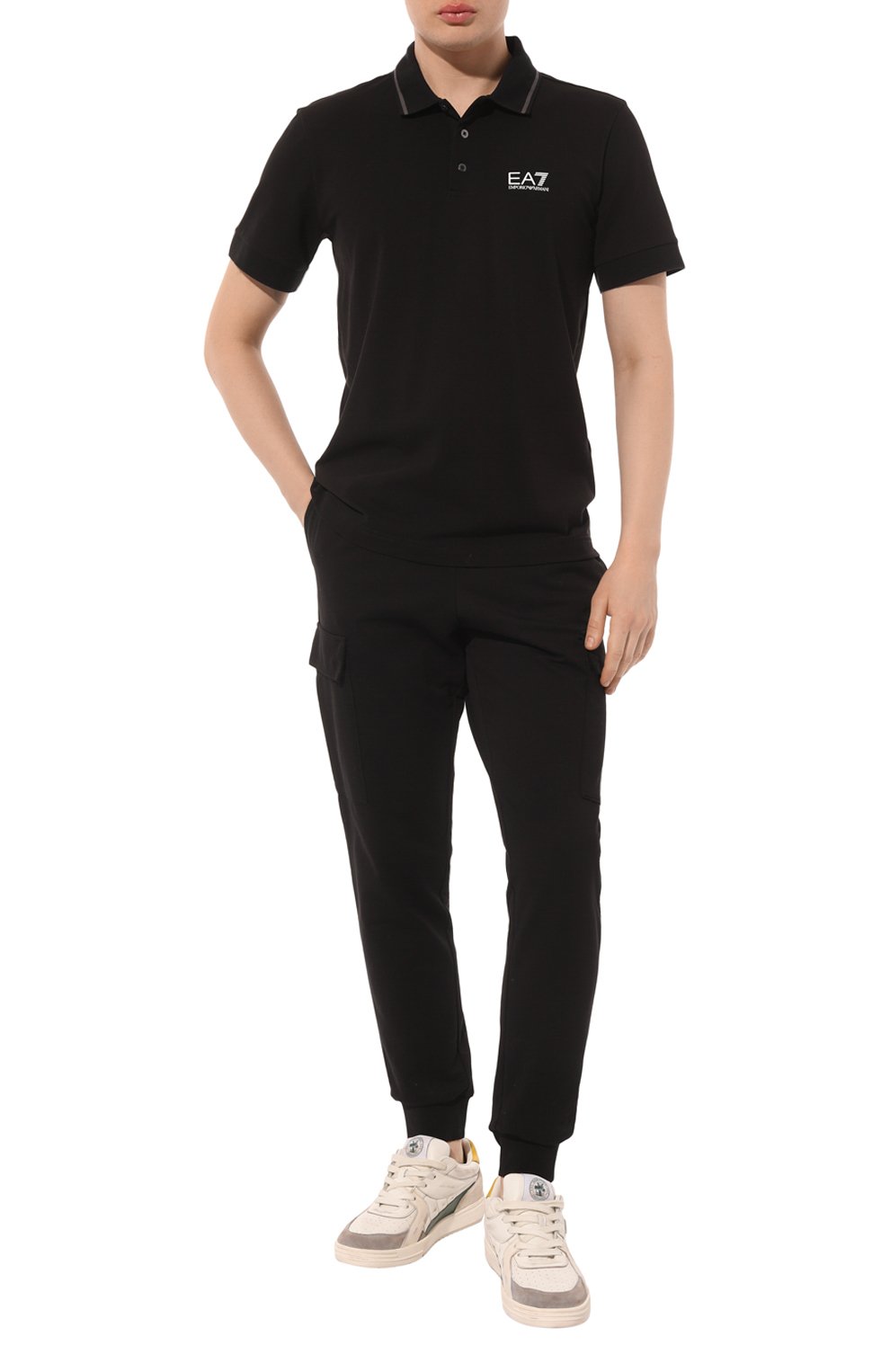Хлопковые джоггеры EA7, арт. 8NPP59/PJ05Z, фото 2