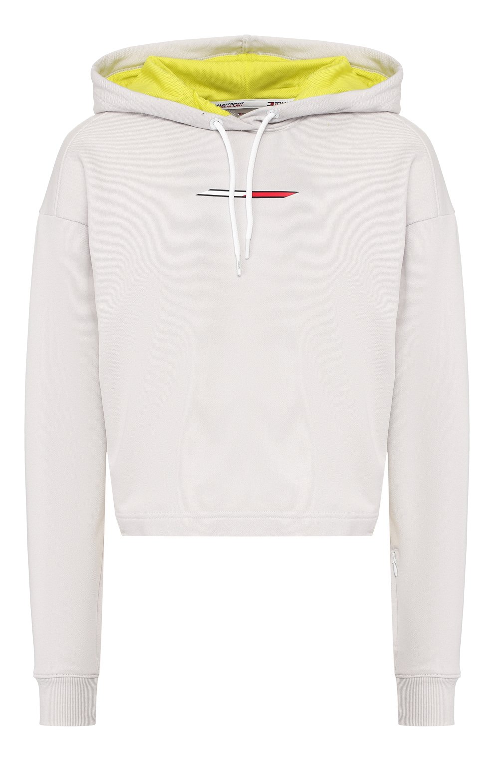 Хлопковое худи TOMMY HILFIGER серого цвета по цене 8490 руб., арт. S10S100517, фото 1 Хлопковое худи TOMMY HILFIGER, арт. S10S100517, фото 1