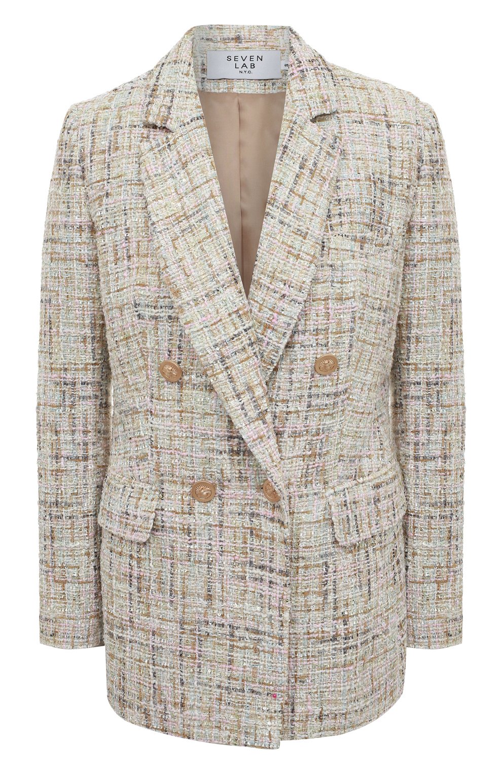 Двубортный жакет SEVEN LAB, арт. JK tw multi beige, фото 1
