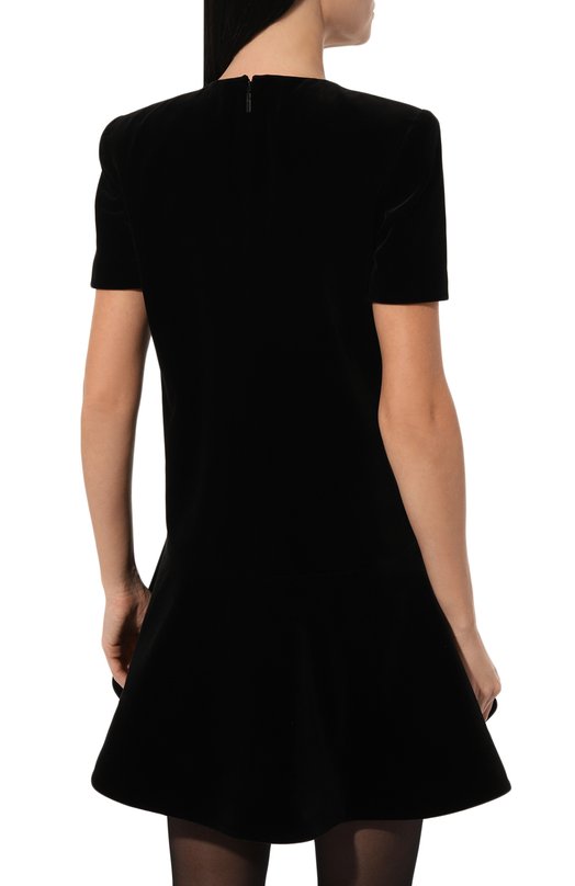Бархатное платье Valentino 5B0VABH68WY Чёрный  5B0VABH68WY Фото 4